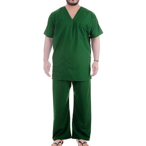Tenue d'infirmier homme respirante de couleur unie, design personnalisé, fabriquée au Pakistan - Product Image 1
