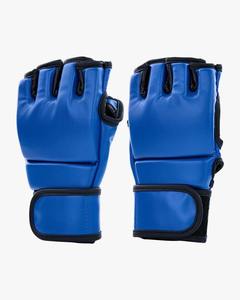 Gants de MMA en cuir marron sans doigts pour les sports de plein air, soutien pour le taekwondo, la boxe, le muay thaï, le karaté, le sparring - Product Image 1