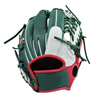 Guantes de béisbol de cuero genuino, equipo de béisbol para partido de Softball internacional, para adultos y jóvenes
