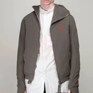 Pasamontañas con Capucha Personalizado para Hombre, Invierno, 100% Algodón, Forro Polar, Bolsillos con Cremallera, Alta Calidad, Último Diseño, Color Sólido - Product Image 3