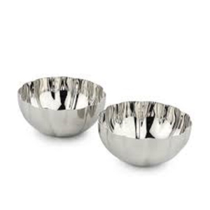Bol en métal poli au design minimaliste, compatible lave-vaisselle, bol de service alimentaire en acier inoxydable non revêtu, vaisselle de fête - Product Image 6