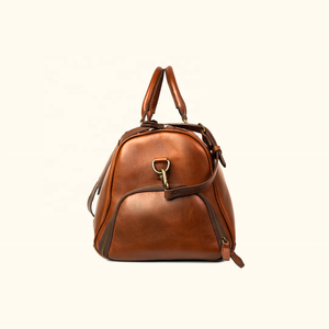 Sac de voyage en cuir personnalisé fait main avec logo pour homme, sac de sport, sac de week-end, sac de voyage, sac de sport de gros avec compartiment à chaussures - Product Image 2