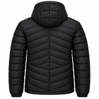Veste d'hiver pour homme, en nylon 100%, imperméable, coupe-vent, épaisse, réversible, à col montant, style décontracté, vente en gros OEM