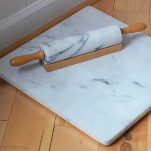 Tabla de Amasar de Mármol de la Mejor Calidad, Tamaño Personalizado, Precio Económico, Rodillo para Amasar y Tabla para Repostería, para Hornear y Preparar Masa - Product Image 2