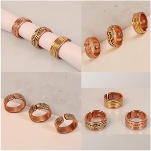 Bandas Apilables de Cobre Personalizables para Diseñadores de Joyería, Anillos de Cobre con Acabado Desgastado - Product Image 4