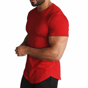 Camiseta de Cuello Redondo para Hombre, 100% Algodón, Corte Ajustado, Logotipo Personalizado, Lisa, Premium, Informal, OEM, ODM - Product Image 4