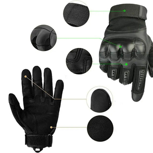 Gants de protection en cuir respirants et confortables de qualité supérieure, tissu durable pour les sports de plein air et les jeux tactiques - Product Image 2