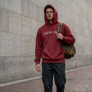 Sudadera con Capucha y Estampado de Logotipo Personalizado, Sudadera con Capucha de Forro Polar Suave, Estilo Urbano Unisex para Pedidos al por Mayor - Product Image 4