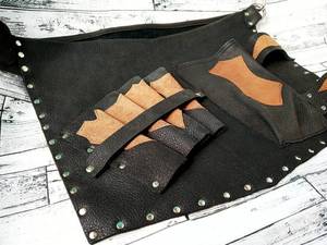Étui à ciseaux de barbier en cuir robuste, sac à outils professionnel pour coiffeur, étui pour ciseaux et peignes LBSH-0008 - Product Image 4
