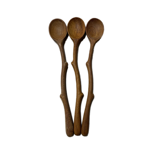 Cuchara de madera de Fresno Natural de fábrica, tenedor, cuchillo, vajilla de 12cm a 30cm, cuchara y tenedor, fiesta de Navidad, boda y restaurante en casa, regalo - Product Image 6