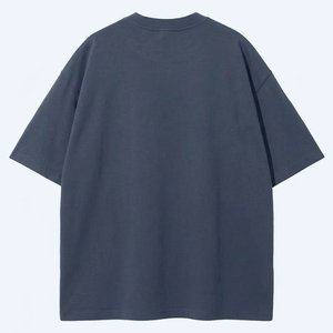 เสื้อยืดโอเวอร์ไซส์ทรงหลวมสำหรับผู้ชาย พิมพ์โลโก้ตามสั่ง ผ้าคอตตอนหนานุ่ม ระบายอากาศได้ดี เหมาะสำหรับใส่ในฤดูร้อน สไตล์สตรีทแวร์ - Product Image 2