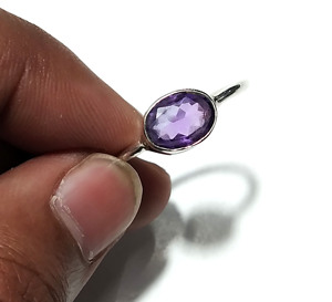 Natural Amethyst Gemstone Ring, Solid 925 Sterling Silver Rings: Handmade Statement Ring For Men & Women - Product Image 6