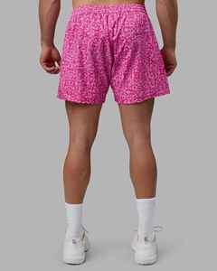 Pantalones Cortos Deportivos para Hombre, Color Rosa, Estampados, Cintura Elástica Media, Transpirables, Tejido de Poliéster - Product Image 2
