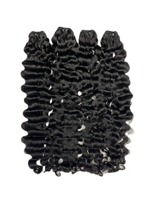 Extensiones de cabello humano sin procesar 100% de alta calidad, cutícula alineada, cabello virgen rizado suelto, tejido para mujeres negras - Product Image 2