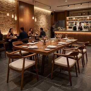 Juego de Comedor de Lujo de Madera de Teca Sólida Premium de Diseño Escandinavo Moderno por Mesa Block - Product Image 3