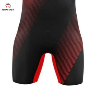 Traje de Lucha Libre Profesional para Hombre, Singlet de Poliéster y Spandex para Competencia, Singlets Juveniles de Lucha Libre con Logotipo Personalizado - Product Image 4