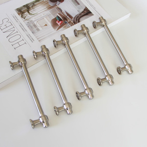 Premium Elegant Zinc Alloy Minimalist Bedroom Hotel Kitchen Cabinet Handles <b>Dresser</b> <b>Knobs</b> Wardrobe Living Room Dining Furniture - Product Image 2