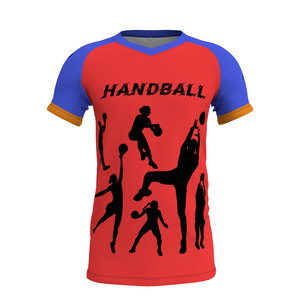 Maillot de handball personnalisable imprimé, grandes tailles, couleurs personnalisées pour équipes, séchage rapide, maillot de handball uni et respirant - Product Image 4