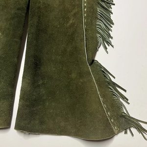 Custom Made Suede Leather <b>Chaps</b> Straight Best Quality Black Equestrian Product <b>Half</b> Mini Horse Riding Equipment - Product Image 6