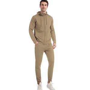Chándal Deportivo Personalizado para Hombre, con Forro Polar, Capucha y Cierre con Cordón, 100% Algodón, Bolsillos Laterales, Ropa Deportiva de Invierno - Product Image 1
