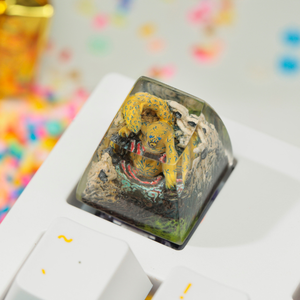 Keycaps Mystiques Anime, Keycaps Artisanaux Personnalisés, Keycaps Anime Mignons, Keycaps Verts, Ensemble de Keycaps, Keycaps en Résine - Product Image 2