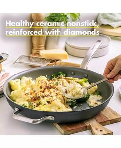 Chatham Thermolon in ceramica sana antiaderente 13 "Frypan con manico di aiuto | GreenPan - Product Image 3