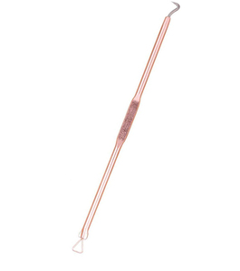 Copper Face <b>Blackhead</b> Remover Pimple <b>Extractor</b> <b>Tool</b> with Dual Ends for Acne Treatment - Product Image 4
