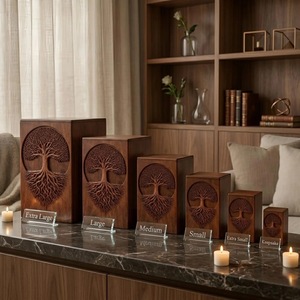 Caja de Madera Rectangular Ecológica para Guardar Joyas y Regalos, Interior Suave para Artículos Delicados, Decoración de Mesa para Navidad y Año Nuevo Chino - Product Image 4
