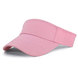 Visière unisexe rose en polyester de qualité supérieure, à bord incurvé, ajustable, idéale pour les activités de plein air printemps-été, pour adultes – Grande vente - Product Image 1
