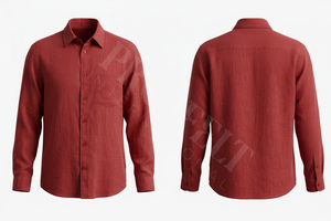 Chemises habillées à manches longues personnalisées avec logo privé, coupe ajustée, en coton, formelles, pour le bureau, avec boutons, pour le travail - Product Image 6