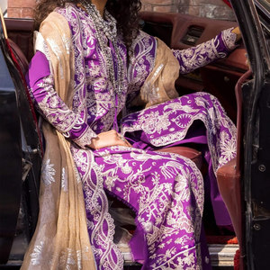 Robe de soirée élégante pour femme, à épaules dénudées, manches longues, tenue de soirée formelle pour femme - Product Image 5