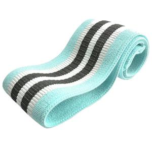 Bande de résistance bleu menthe avec rayures noires et blanches, résistance moyenne, équipement d'exercice durable pour tous les âges - Product Image 1