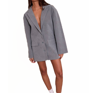 Manteau long croisé pour femme Printemps-Automne 2026, style rétro élégant, veste d'extérieur, fabricant OEM en gros - Product Image 3