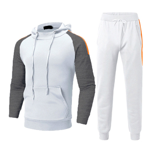 Survêtements pour hommes 100% coton, unis, à manches longues, à capuche, décontractés, pour l'automne et l'hiver, élégants, écologiques, coupe-vent, respirants, vêtements de sport - Product Image 6