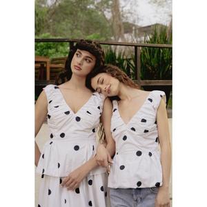 Robe coordonnée décontractée pour femme Olka Reverie à col halter, 100% coton tricoté, imprimé tie-dye, style streetwear, coupe ample, séchage rapide - Product Image 6