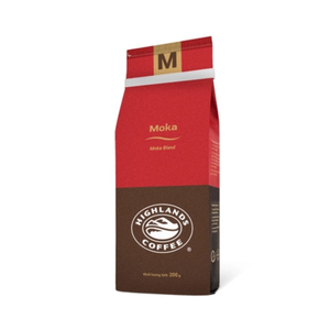 กาแฟโมก้าคั่วแบบดั้งเดิมขายดี 200 กรัม ยี่ห้อไฮแลนด์ คอฟฟี่ กลิ่นหอมเข้มข้น ราคาแข่งขัน ขายส่ง ส่งออก - Product Image 1