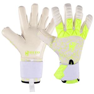 Gants de gardien de but de football personnalisés de qualité supérieure 2026, contact de la paume avant en latex, dos en caoutchouc injecté, coupe hybride en caoutchouc, T-Tab - Product Image 1