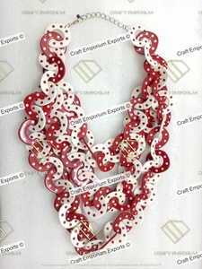 New Fashion Long Tassel Necklace Bohemia Handmade Wood <b>Resin</b> Pendant for Wedding Party Engagement Top Design for Stylish - Product Image 4