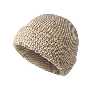 Unisex Solid Green Knitted Beanie <b>Hat</b> 100% Acrylic <b>Winter</b> Casual Warm Cap for Adults Head Circumference - Product Image 3