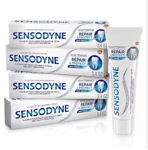 Pasta Dental Sensodyne Repair Protect Blanqueadora para Adultos, 20g, Tamaño Regular, Esmalte Más Fuerte, Cuidado para Dientes Sensibles, Antibacteriana - Product Image 4
