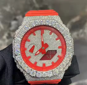Custom GA2100 Style <b>Watch</b> Steel <b>Case</b> Iced Out Premium Hip Hop Design Custom <b>Watch</b> GA2100 Compatible Iced Out Metal <b>Case</b> - Product Image 1