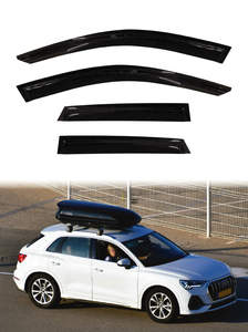 2019-2025 Audi Q3 Slimline trong suốt màu đen Acrylic xe làm lệch hướng cửa sổ Visor Sun Shade & mưa Guard cửa Visor - Product Image 2