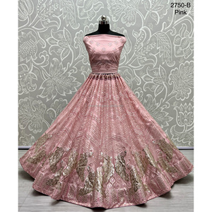 Collections de velours de vêtements de mariée indiens pour la mariée avec le travail de Zarkhan par Fabzone - Product Image 2