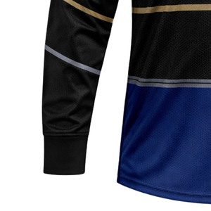 Classic <b>Paintball</b> Jersey Three Tone Stripe Sublimation Long Sleeve Breathable Mesh Team Wear Professional Sports Uniform Gear - Product Image 4