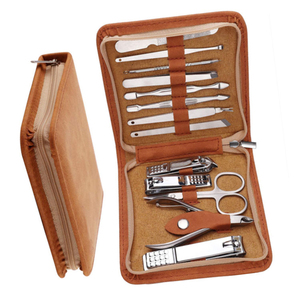 Ensemble de manucure de haute qualité en acier inoxydable, 8 pièces, lames aiguisées, coupe-ongles, ciseaux, soin des pieds pour bébé, emballage en boîte colorée - Product Image 5