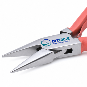 Professional Chain Nose Jewelry Pliers Precision <b>Needle</b> Nose <b>Beading</b> Pliers Stainless Steel Jewelry Making Tool OEM Custom Logo - Product Image 1
