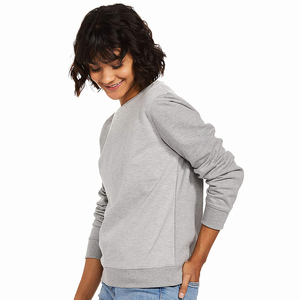 Sudadera de algodón de alta calidad con cuello redondo para mujer, venta al por mayor a bajo precio, sudadera personalizada para mujer con MOQ bajo. - Product Image 2