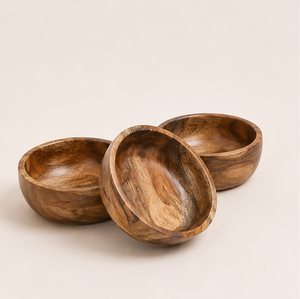 Bol en bois de manguier artisanal, poli naturellement, écologique, pour salades et collations, vente en gros, bol en bois très demandé - Product Image 1