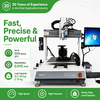Machine de distribution automatique de colle adhésive en résine époxy et silicone, 5 axes, haute précision 0,015 mm, avec vision CCD