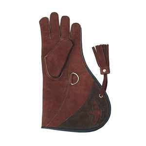 Gants de chasse à la fauconnerie en gros |   Gants de sport en cuir de vachette double couche de qualité supérieure - Product Image 5